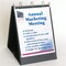 Flip Chart Easel Presentation Binder - Portrait/Vertical - Black